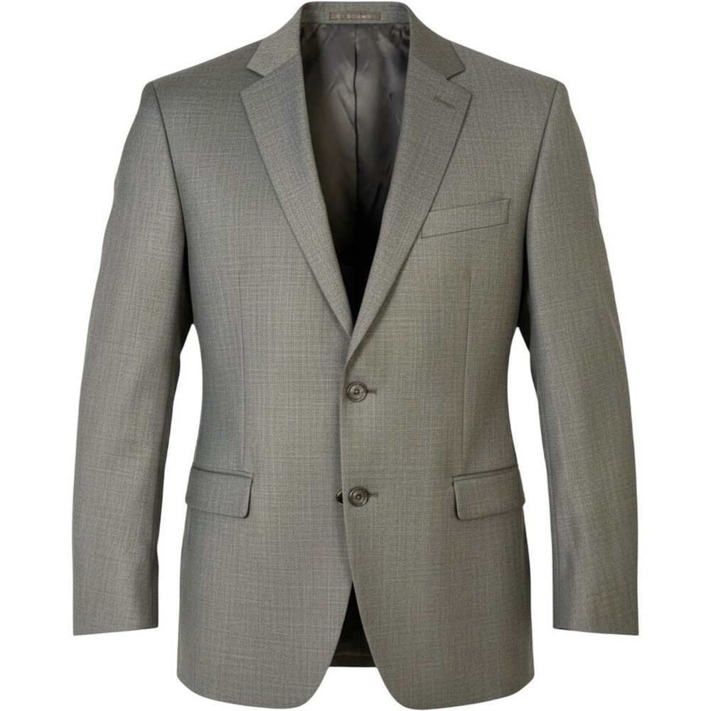 Lauren Ralph Lauren Wool Blazer Mens Twill Sports Coat 42L Gray Contrast Cuff